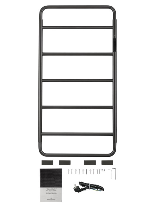 Полотенцесушитель электрический, Wonzon & Woghand Wismar, WW-AL202-GM цвет: графит