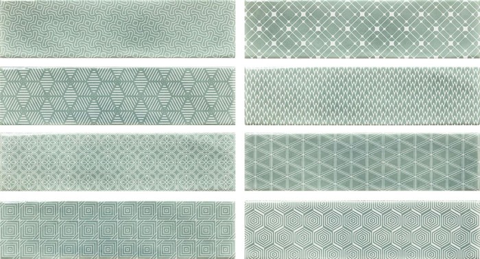 Настенная плитка Decor Opal Turquoise 7.5x30 арт. УТ-00007596