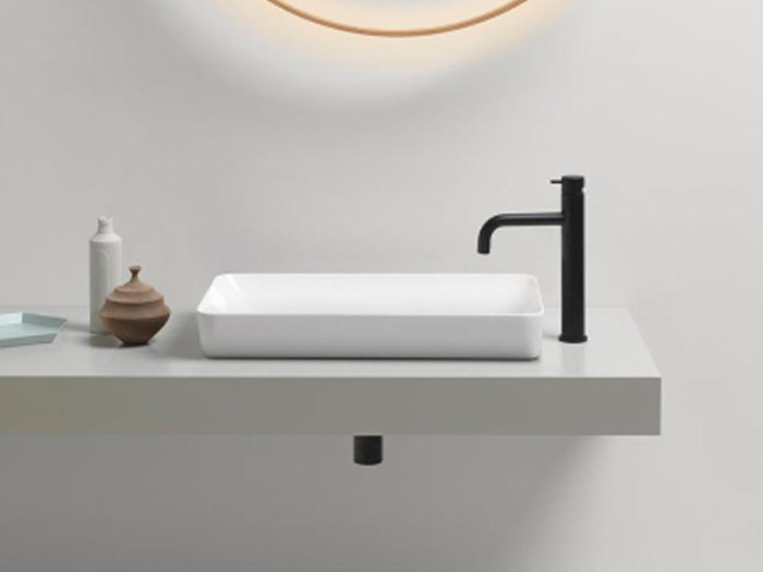 Раковина накладная 60х38х14 см, без перелива, санфарфор, Pura GSI арт. 883711