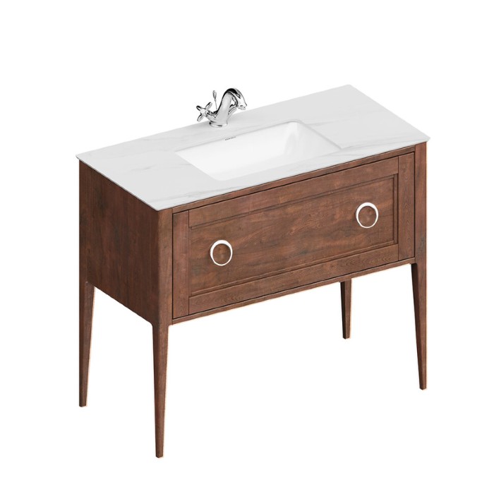 Тумба напольная 1 ящик 100см, Plaza classic Kerama Marazzi, коричневый - PL.CN.100.1\NUT.M