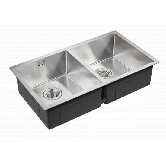 Мойка для кухни нержавеющая 780х440мм Paulmark DOPPLET, брашированная нерж.сталь - PM507844-BS