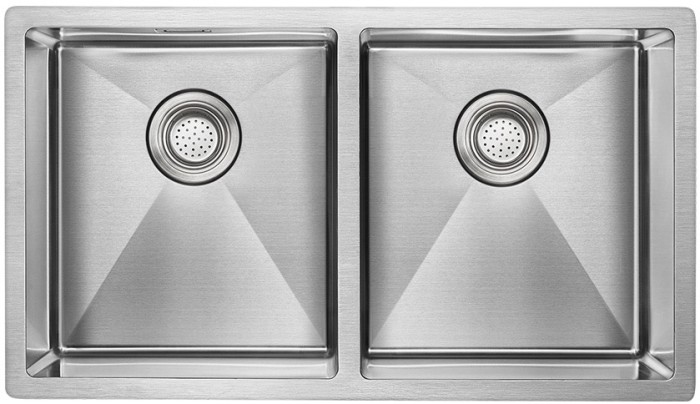 Мойка для кухни нержавеющая 780х440мм Paulmark DOPPLET, брашированная нерж.сталь - PM507844-BS