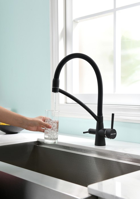 Смеситель для кухни  Paulmark SIEGEN, антрацит полностью - Si213111-401TB