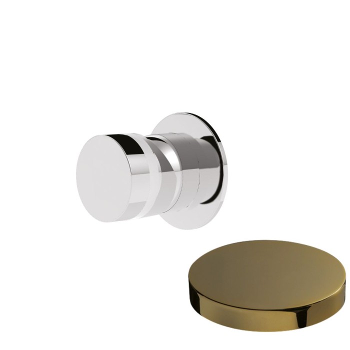 Встраиваемый смеситель для душа с мини-розеткой, Giulini My ring, золото арт. MR0015D/1O