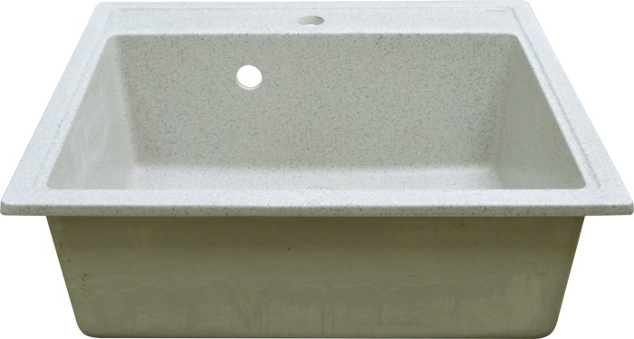 Кухонная мойка Litos 570x505x200 искусственный мрамор, светло серая, Azario Litos - CS00078328