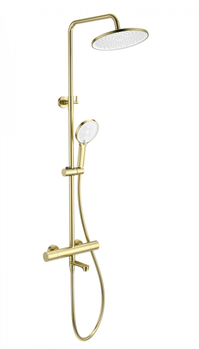 Душевая система с термостатом, Wonzon &amp; Woghand, WW-B3069-BG цвет: золото