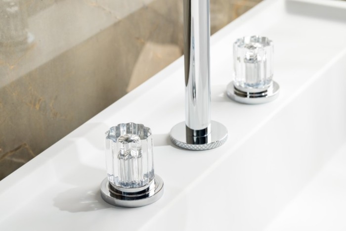 Смеситель на столешницу на 3 отв. Chrome, Boheme Elegante - 152-CR-EL