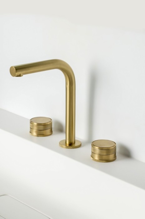 Смеситель на столешницу на 3 отв. Mat gold, Boheme Prestige - 152-MG-PR