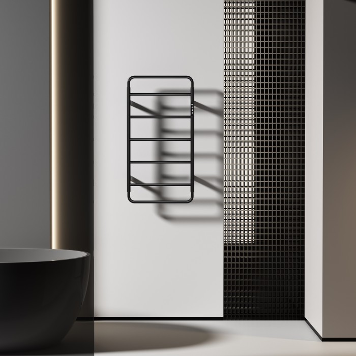 Полотенцесушитель электрический, Wonzon & Woghand Wismar, WW-AL202-MB цвет: черный