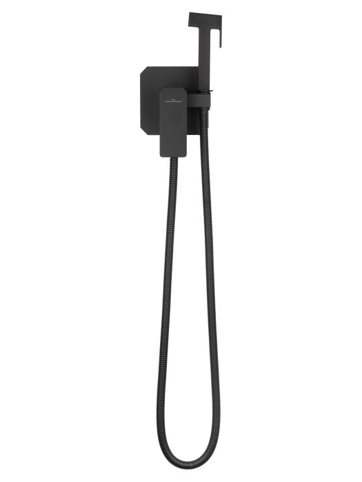 Смеситель с гигиеническим душем встраиваемый, Wonzon & Woghand Diamond, WW-88829011-MB цвет: черный