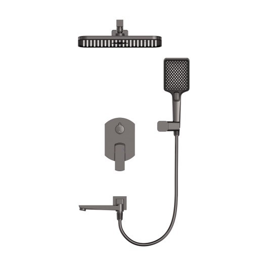 Душевая система встраиваемая, Wonzon &amp; Woghand Forza, WW-939031-BGM цвет: графит