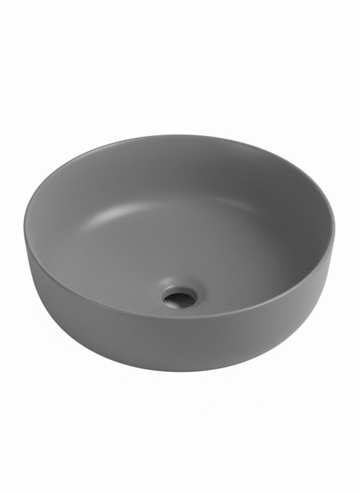 Накладная раковина круглая, Wonzon &amp; Woghand Erie, WW-RN4076-MG цвет: серый