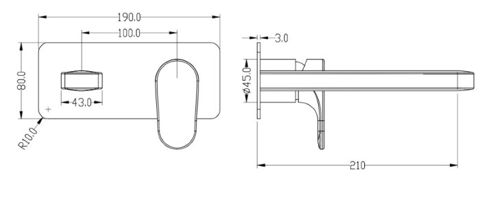 Смеситель для раковины, хром, Spectre Boheme 455-CR