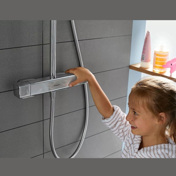 Душевая система с термостатом Croma E Hansgrohe, хром арт. 27630000