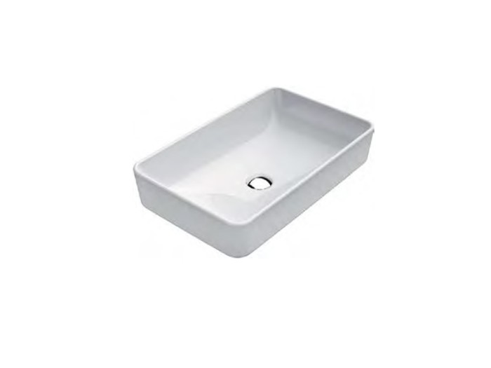 Раковина накладная 50х38х14 см, extraglaze, санфаянс, Pura GSI арт. 884711