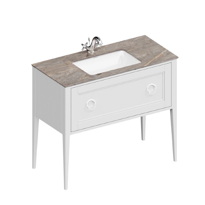 Тумба напольная 1 ящик 100см, Plaza classic Kerama Marazzi, белый - PL.CN.100.1\WHT.M