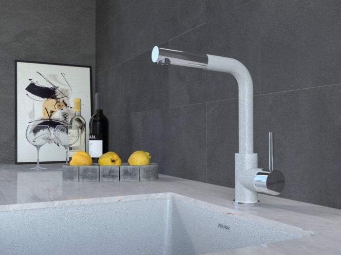 Смеситель для кухни  Paulmark KASSEL, серый - Ka214311-310