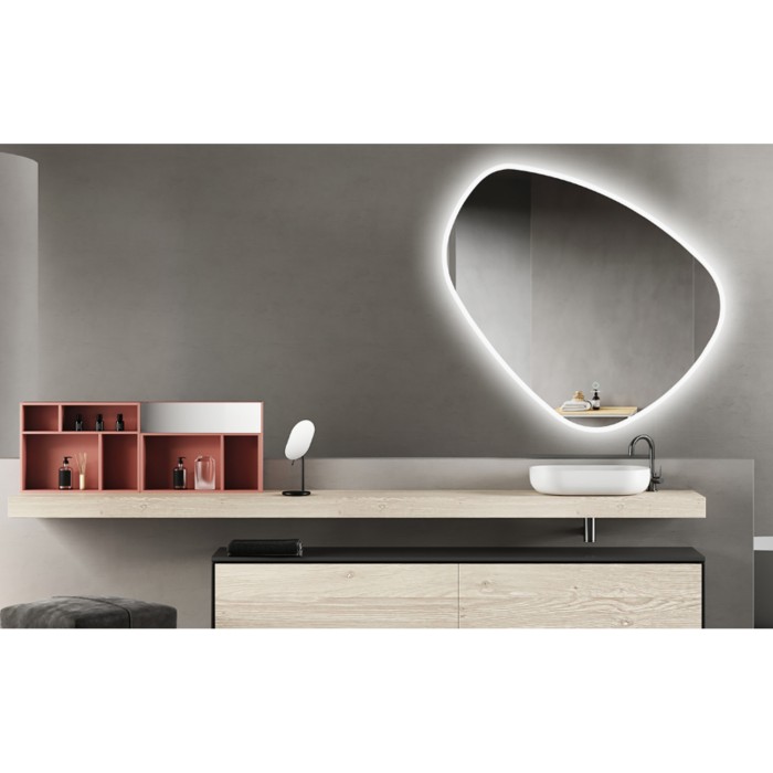 Зеркало 800х770 с подсветкой, сенсорный выключатель с функцией диммера, Azario Tokyo - AZ-Z-188CS