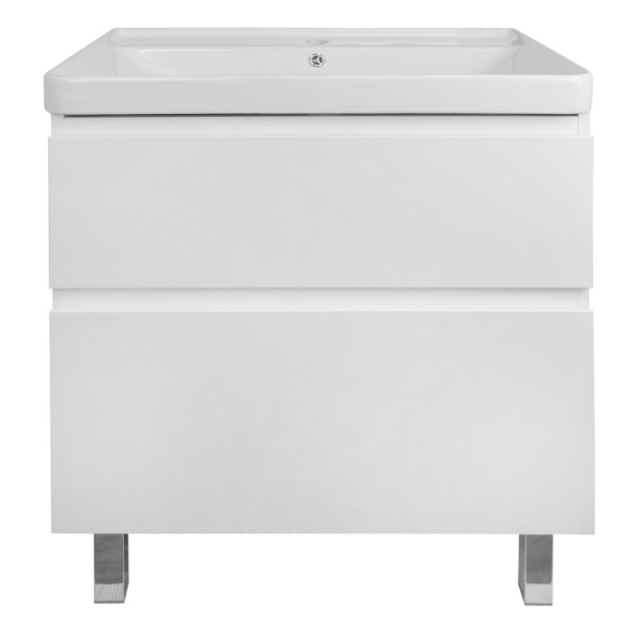 Тумба 70Н 700х480х850 напольная, с раковиной Monte 70, белая, Azario Мила - CS00085831