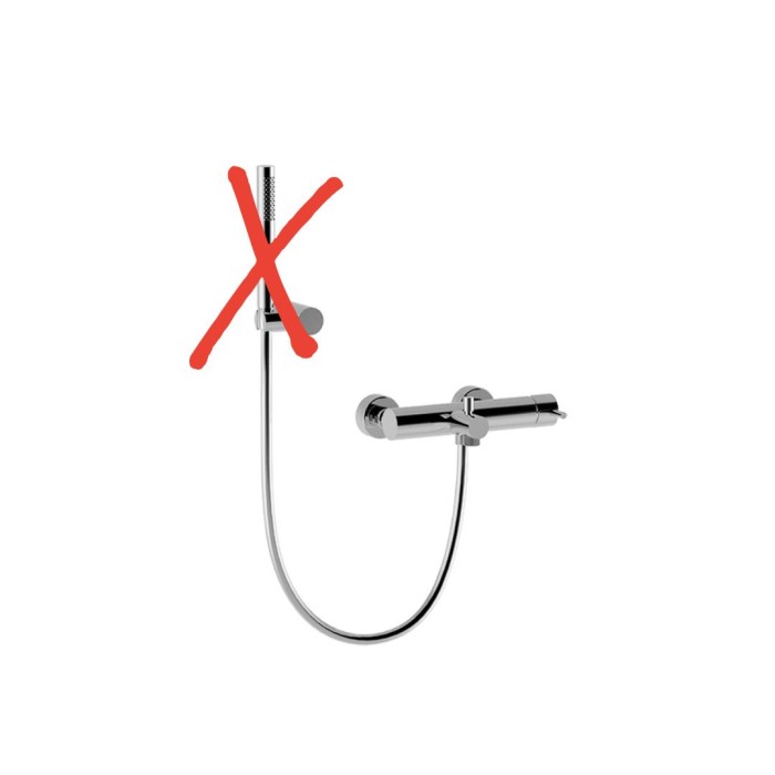 Однорычажный смеситель внешнего монтажа для ванны, без душевого набора, Giulini, хром арт. 5901/SD