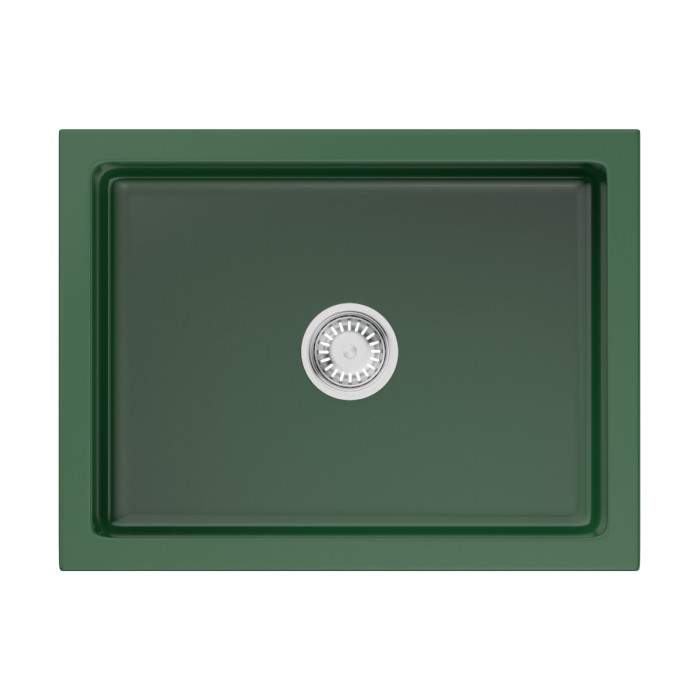 Кухонная мойка Omoikiri Mikura 61-RG Glossy Natceramic, цвет royal green глянцевый арт. 4911255