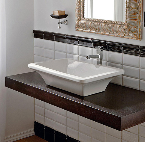 Раковина накладная, без перелива, без отверстий, цвет белый, Scarabeo Butterfly - 4002