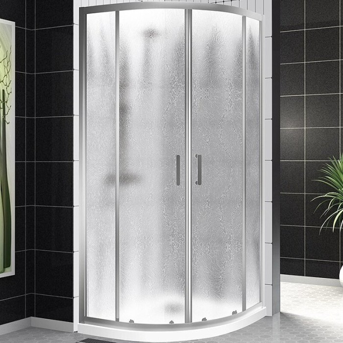 Душевой уголок 90x195 BelBagno, глянцевый хром, Uno-195 арт. UNO-195-R-2-90-CH-CR