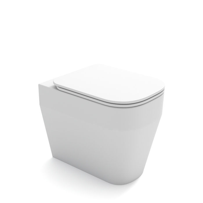 Унитаз напольный, безободковый, с креплениями, Olympia ceramica Tutto evo, белый матовый арт. TUE1103R11