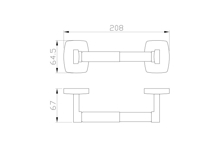 Держатель для туалетной бумаги без крышки, Wonzon & Woghand Porto, WW-1611 цвет: хром