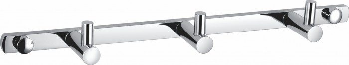 Вешалка с 3 крючками для ванной, Wonzon &amp; Woghand, WW-9380-3 цвет: хром