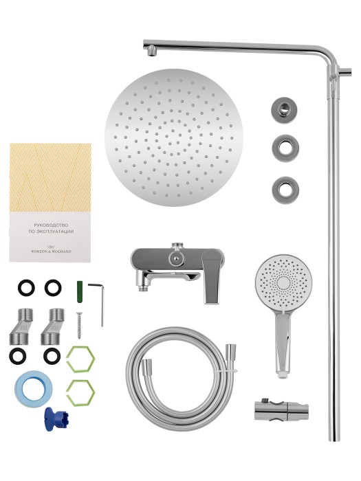Душевая система, Wonzon & Woghand Brilliant, WW-88047079-CR цвет: хром