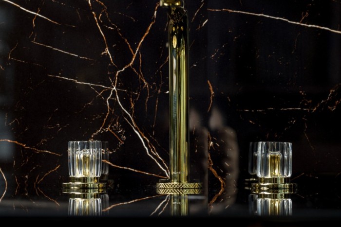 Смеситель на столешницу на 3 отв. Gold, Boheme Elegante - 152-G-EL