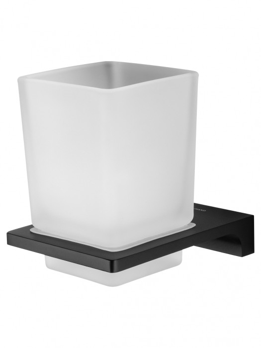 Стакан для зубных щеток с держателем, Wonzon &amp; Woghand Eclipse, WW-9121-BL цвет: черный