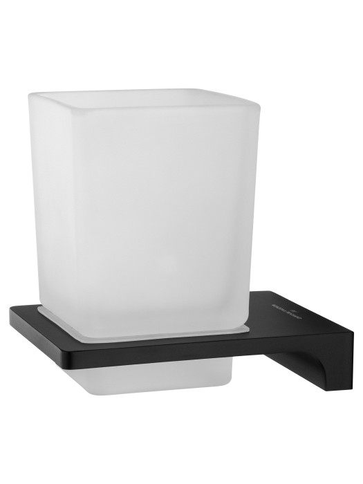 Стакан для зубных щеток с держателем, Wonzon & Woghand Eclipse, WW-9121-BL цвет: черный