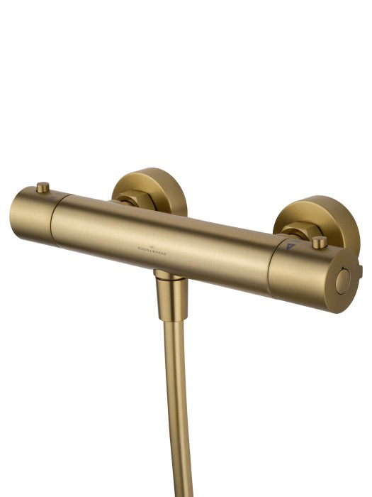 Смеситель для душа с термостатом, Wonzon & Woghand Inn, WW-B2065-A-BG цвет: золото