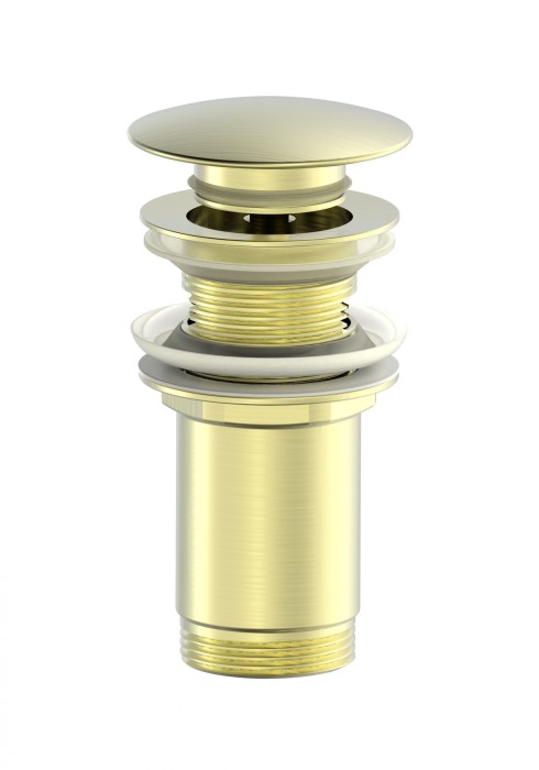 Донный клапан для раковины с переливом 1 1/4, Wonzon &amp; Woghand, WW-88SS09-BG цвет: золото