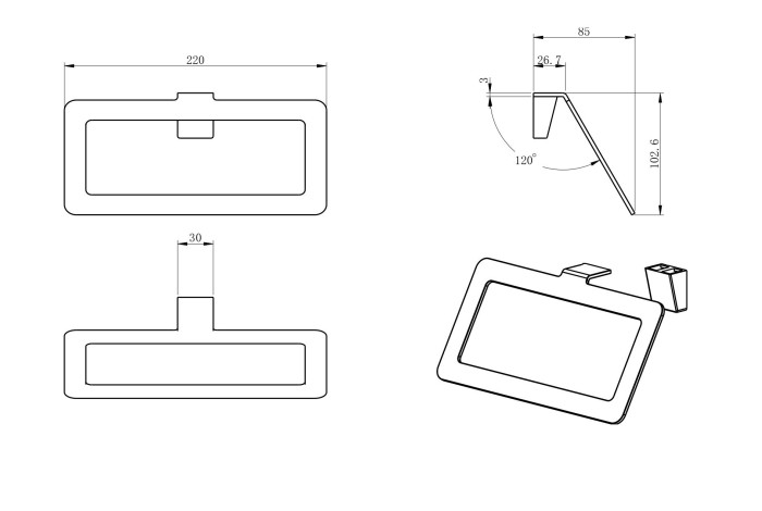 Кольцо для полотенец, Wonzon & Woghand Eclipse, WW-V2201-BN цвет: никель