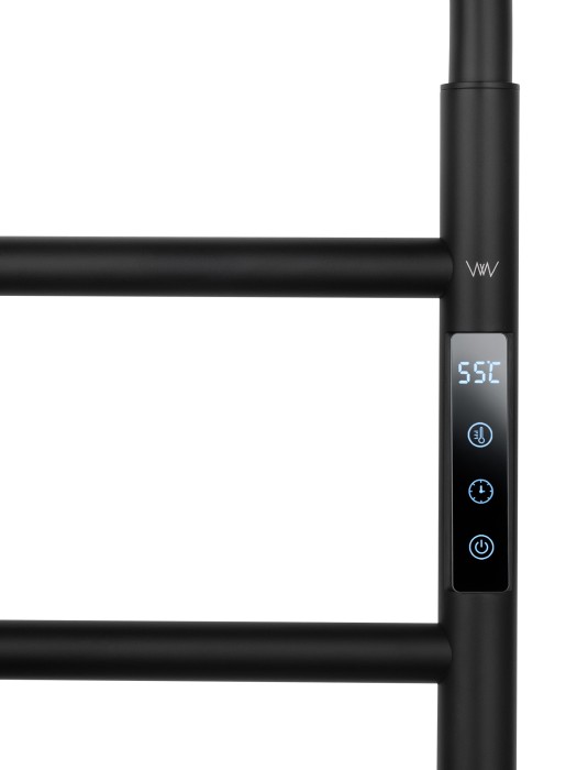 Полотенцесушитель электрический, Wonzon & Woghand Wismar, WW-AL201-MB цвет: черный