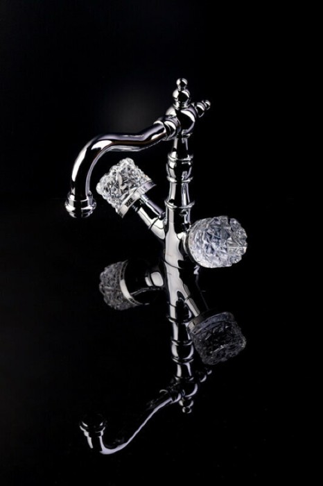 Смеситель для раковины, хром, Crystal Boheme 272-CRST