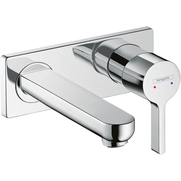 Смеситель для раковины скрытого монтажа, настенный, Hansgrohe Metris S, хром арт. 31162000