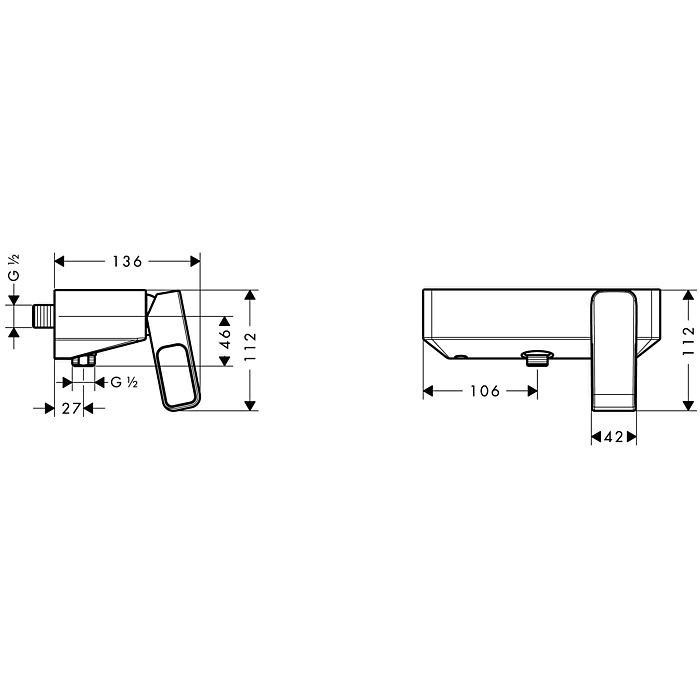 Смеситель для душа Urquiola Axor, сталь арт. 11620800
