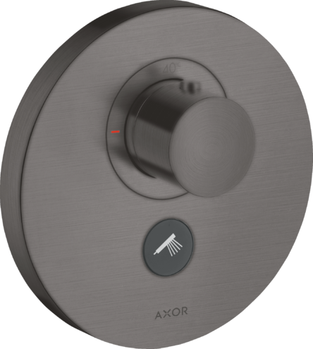 Термостат для душа ShowerSelect Axor, шлифованный черный хром арт. 36726340