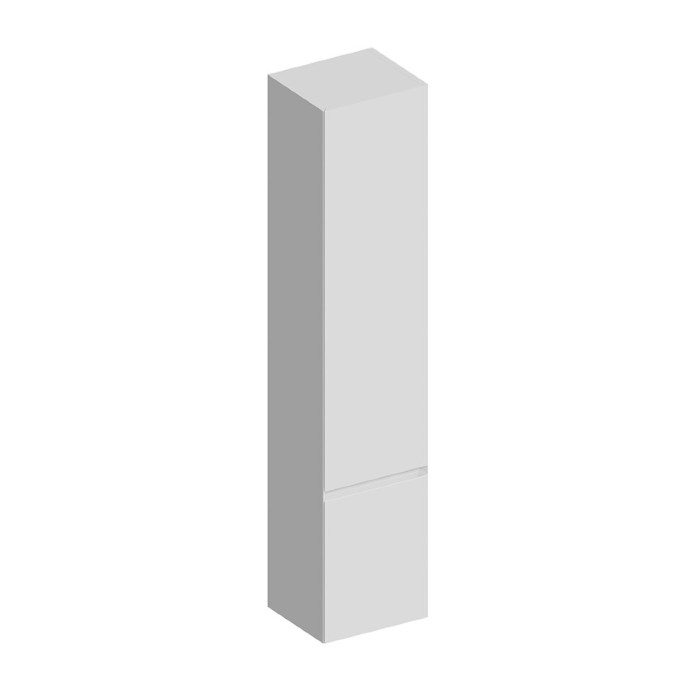 Пенал подвесной правый 165см, Cubo Kerama Marazzi, белый - CUB.165Rh\WHT.M