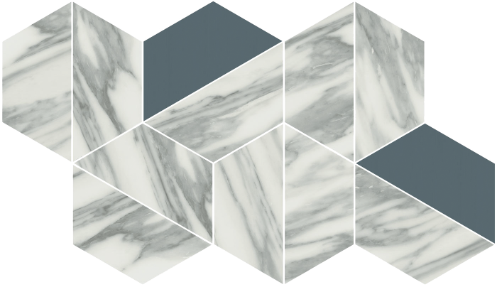 Декор уайт трапециум 31,4x18 Coliseum Gres Uffizi арт. 620110000125