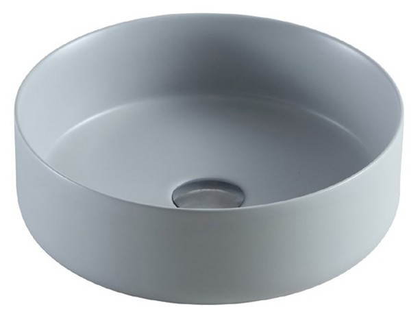 Раковина 355х355х120 накладная, светло-серая, Azario - AZ-3134-MFG
