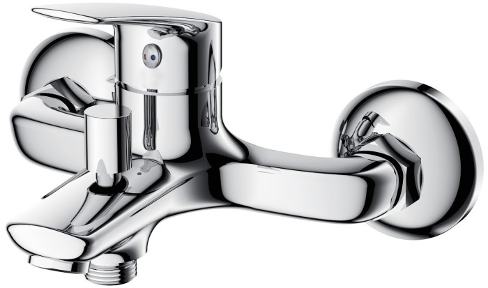 Смеситель для ванны с ручным душем, керамический картридж, хром, Azario EVORA арт. AZ-WKE238043C