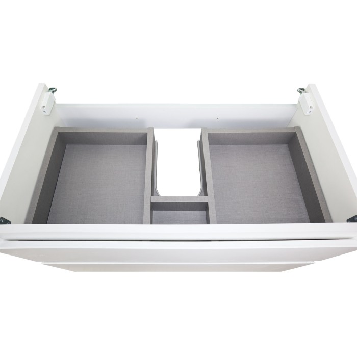 Тумба 80 800х450х660 подвесная, с раковиной Slim 80, белый матовый, Azario Velluto - CS00088603