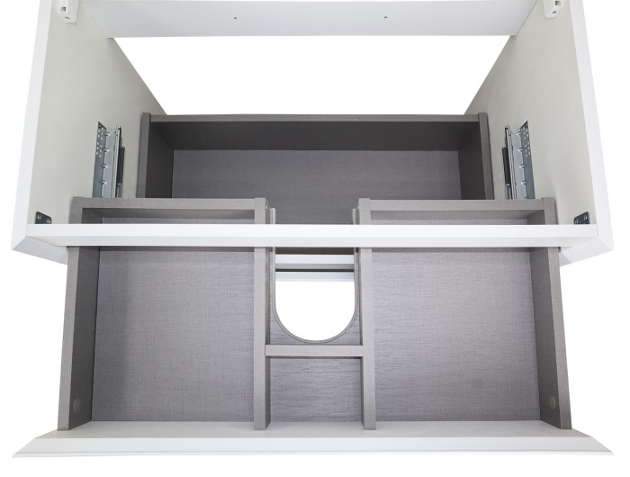 Тумба 80 800х450х660 подвесная, с раковиной Slim 80, белый матовый, Azario Velluto - CS00088603