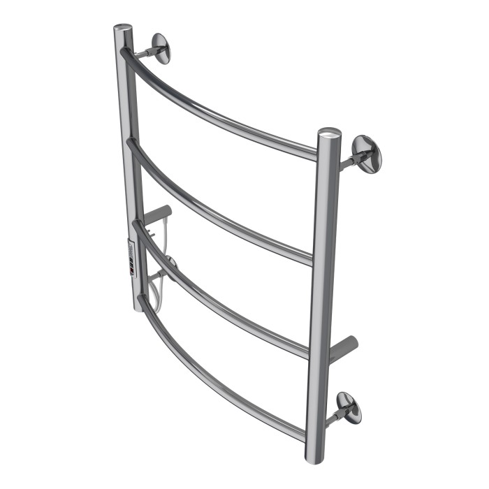 Полотенцесушитель электрический 500/600 4 секции, диммер слева, хром, Verona Azario - AZ04756