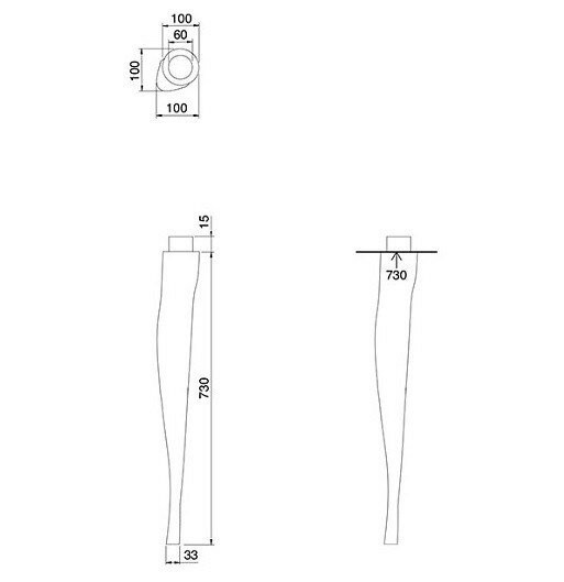 Ножки керамические 2 шт, цвет белый, Scarabeo Castellana - 5304